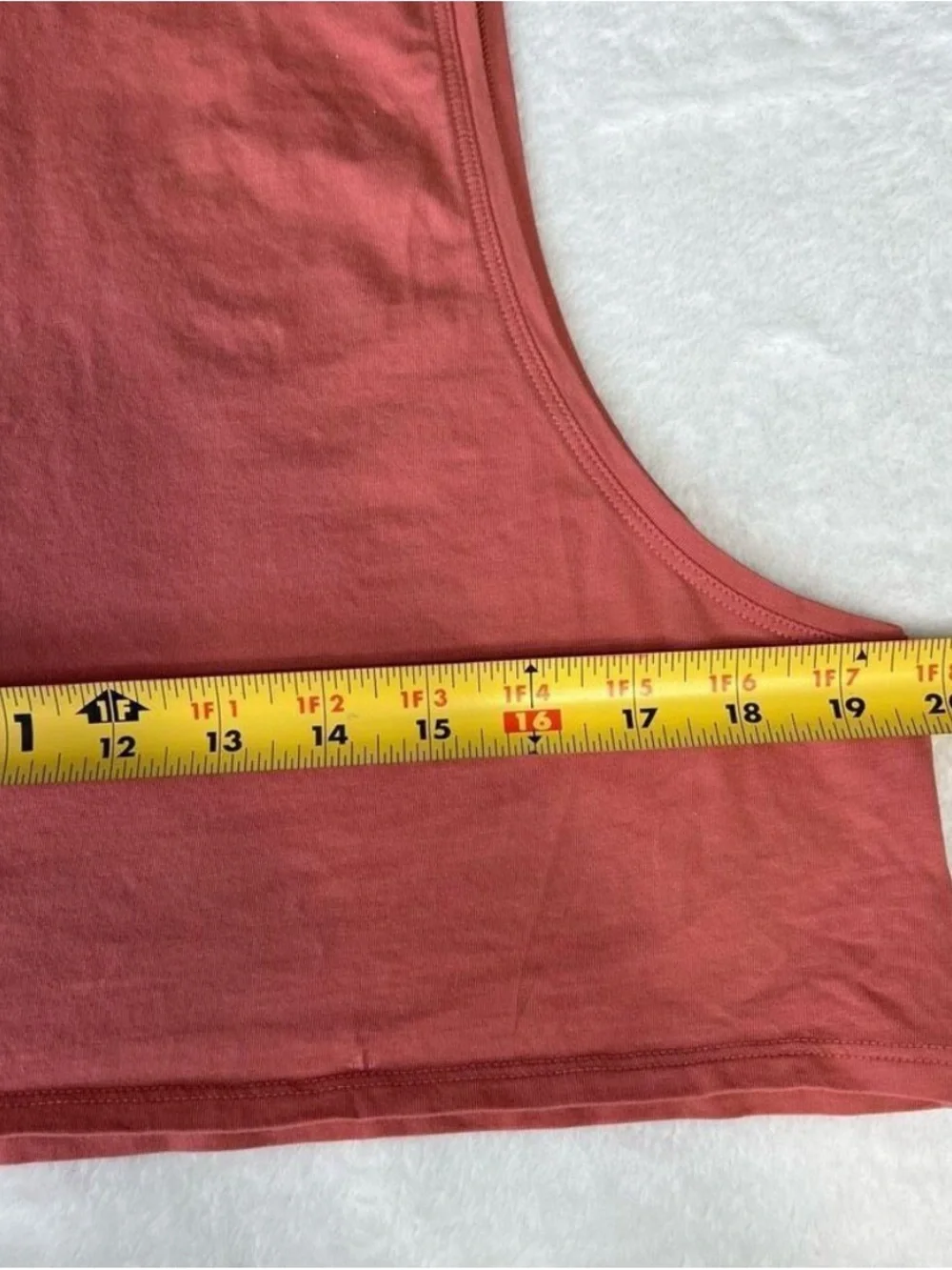 lululemon athletica Cropped Muscle Tee in Coral